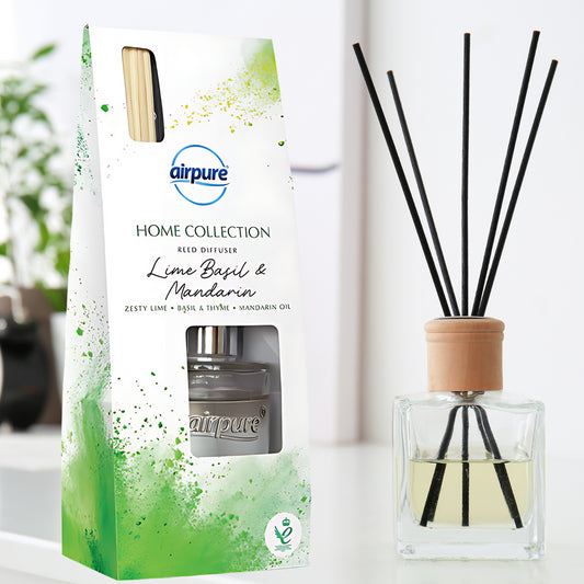 Airpure Home Collection Reed Diffuser Air Freshener Lime Basil & Mandarin 30ml