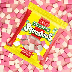 Swizzels Squashies Drumstick Original Raspberry & Milk Flavour Sweet Candy 120g