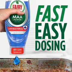 Fairy Max Power Washing Up Liquid Kitchen Dish Grease Cleaner Tea Tree 640ml