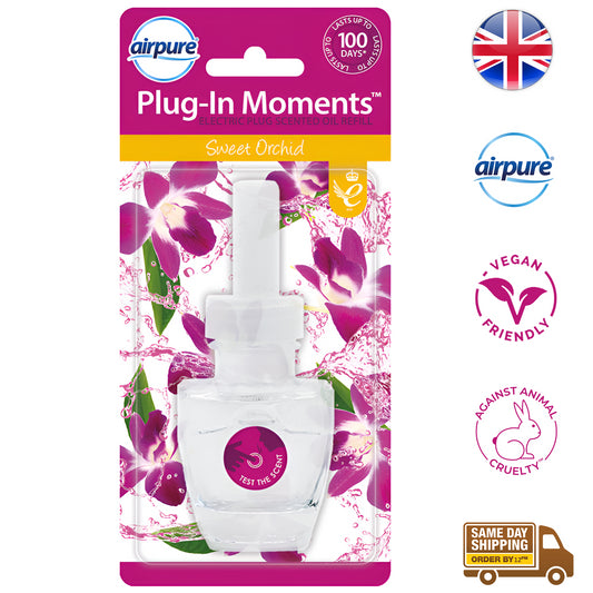 Airpure Electric Plug In Scented Oil Refills Air Freshener Sweet Orchid 20ml