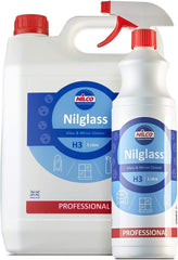 Nilco Professional Nilglass H3 Glass Mirror Cleaner Smear Free Shine Bundle Set