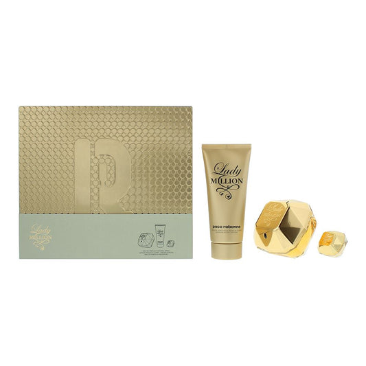 Paco Rabanne Lady Million 3 Piece Gift Set
