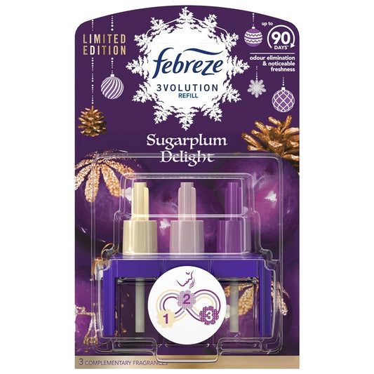Ambi Pur 3Volution Refills Home Air Freshener Plug In Sugar Plum Delight 20ml