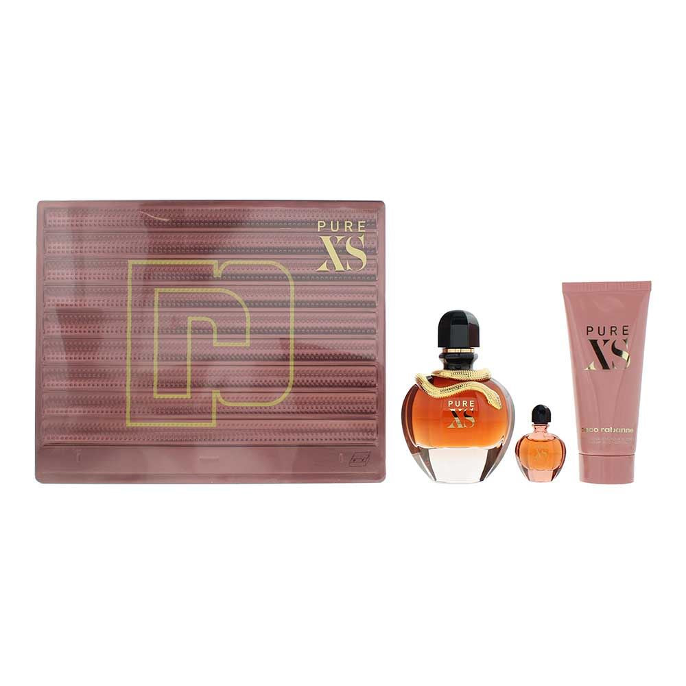 Paco Rabanne Pure Xs For Her 3 Piece Gift Set