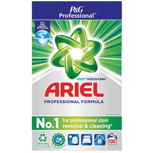Ariel Professional Laundry Detergent Powder For Clothes Fabric 100 Washes 6Kg