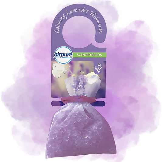 Airpure Scented Beads Air Freshener Drawer Wardrobe Car Calming Lavender Moments