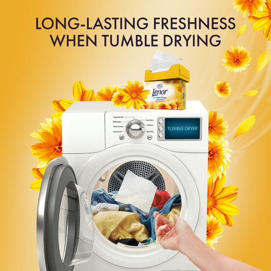 Lenor Summer Breeze Tumble Dryer Sheets Laundry Fragrance Freshener Softener 34S