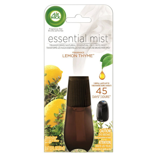 Air Wick Essential Mist Diffuser Aroma Refill Lemon & Thyme Air Freshener 20ml