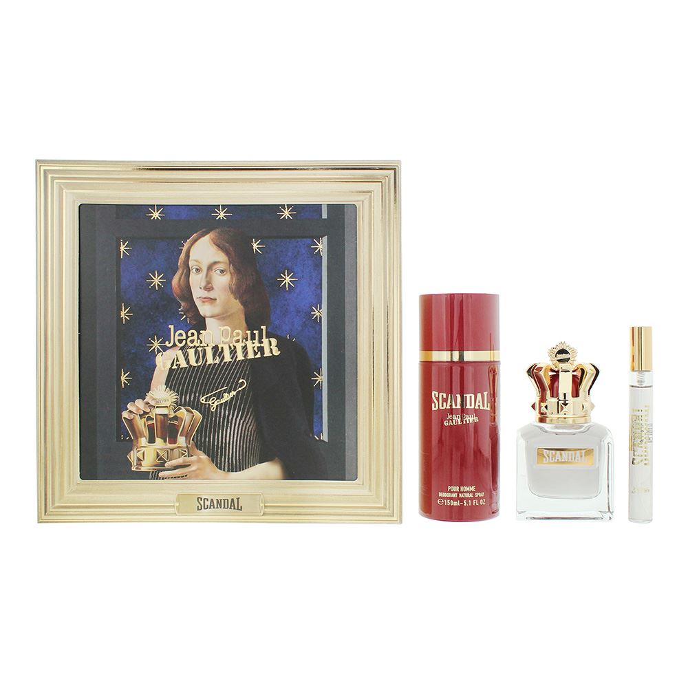 Jean Paul Gaultier Scandal Pour Homme 3 Piece Gift Set