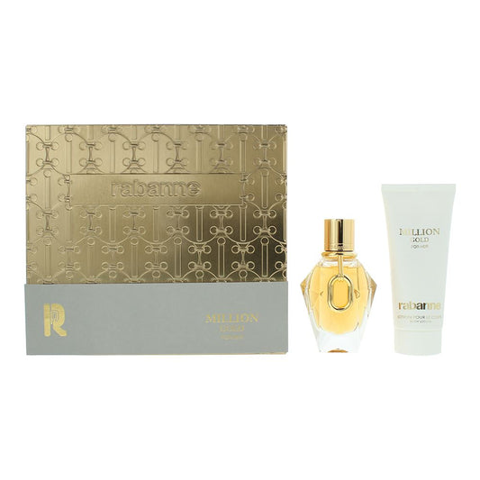 Paco Rabanne Million Gold 2 Piece Gift Set: EDP 50ml - Body Lotion 100ml