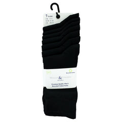 William & Edwards London Mens Socks Cotton Material Black Uk 6-11