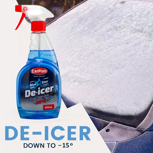 Carplan Car Window Windscreen Lock De Icer Spray Antifreeze Frost Ice 500ml