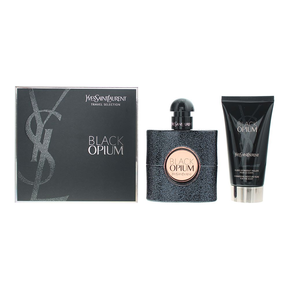 Yves Saint Laurent Black Opium 2 Piece Gift Set: Eau de Parfum, Body Lotion