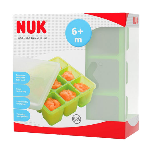 Nuk Food Cube Tray With Lid|Freezing Baby Food|Dishwasher Safe|Bpa Free|6M+