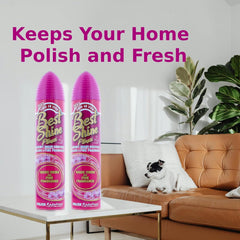 Aristowax 2In1 Best Shine Plus Polish Fragrance Pink Lid Tropical Bliss 300ml