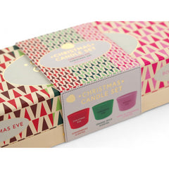 Pan Aroma 3 Day Christmas 3 Festive Scented Wax Candles Seasonal Decor Gift Set