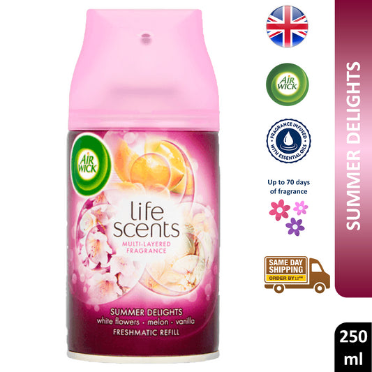 Air Wick Freshmatic Refills Automatic Spray Home Freshener Summer Delights 250ml