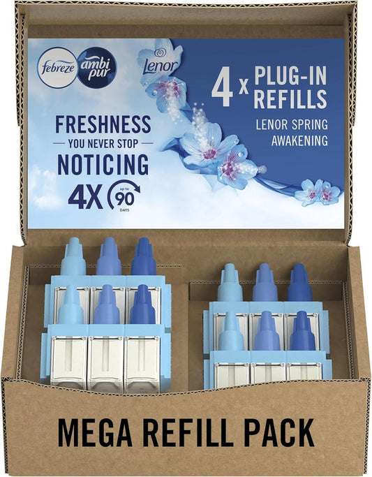 Febreze 3Volution Air Freshener Plug Refill Spring Awakening Alternating Scents