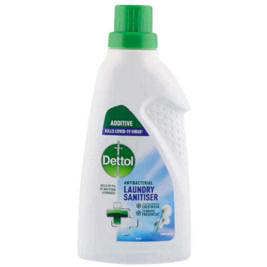 Dettol Cotton Fresh Laundry Sanitiser Fabric Clothes Effective Cold Wash750ml