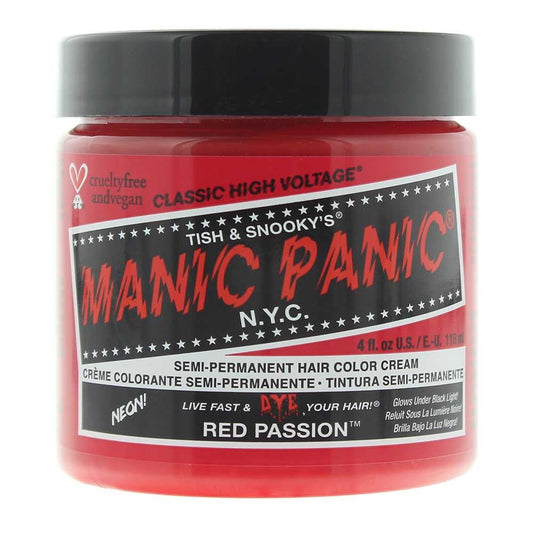 Manic Panic Classic High Voltage Red Passion Semi-Permanent Hair Colour Cream