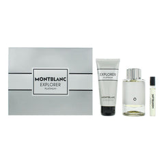 Montblanc Explorer Platinum 3 Piece Gift Set