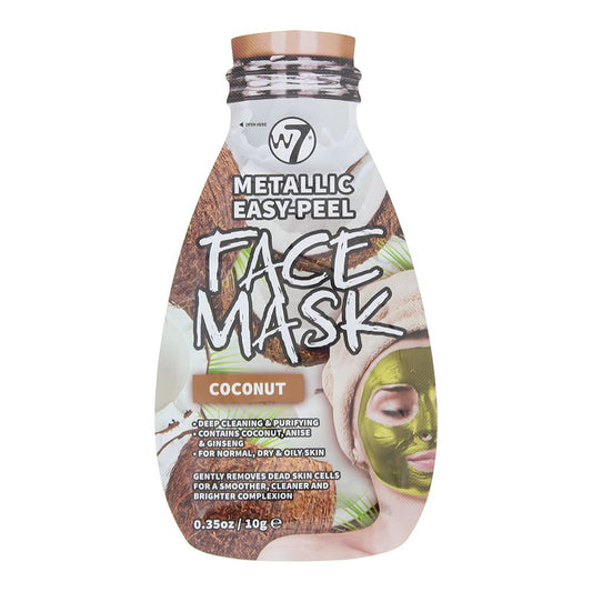 W7 Metallic Easy-Peel Coconut Face Mask 10g For Unisex