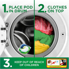 Ariel All In 1 Pods Laundry Clothes Colour Fabric Stain Removal Cold Wash 39W