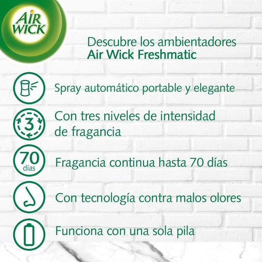 Air Wick Freshmatic Refills Automatic Home Air Freshener Spray Nenuco 250ml
