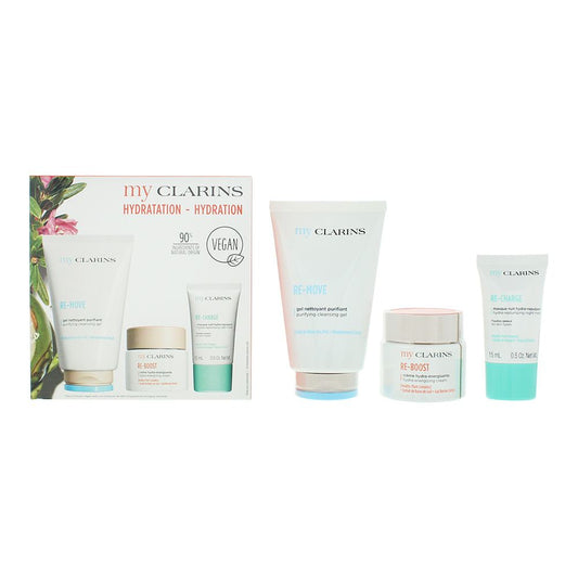 Clarins Hydration 3 Piece Gift Set