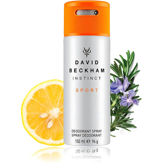 David Beckham Instinct Sport Long Lasting Deodorant Spray 150ml Masculine Scent