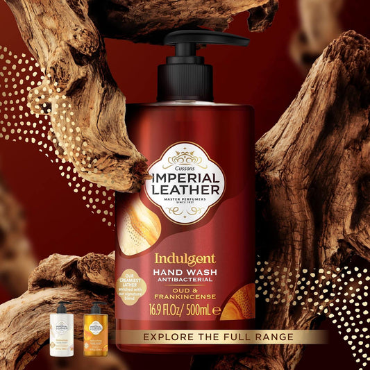 Imperial Leather Hand Wash Anti Bacterial Indulgent Oud & Frankincense 500ml