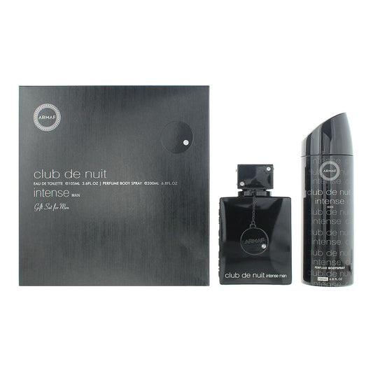 Armaf Club De Nuit Intense 2 Piece Gift Set: EDT 105ml, Body Spray 200ml